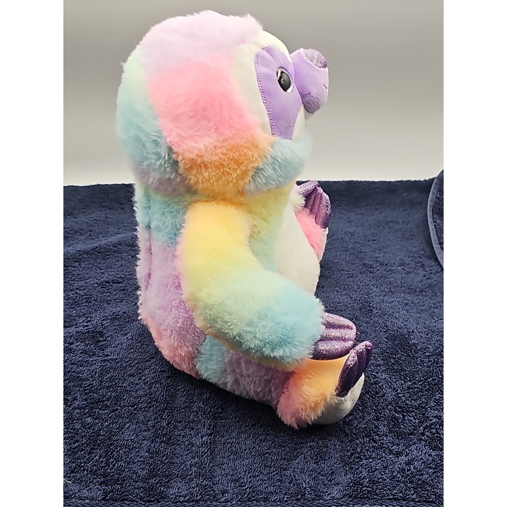 Fiesta Rainbow Sherbet Sloth Plush 11" Stuffed Animal Pastel Soft Toy EUC - Picture 13 of 13